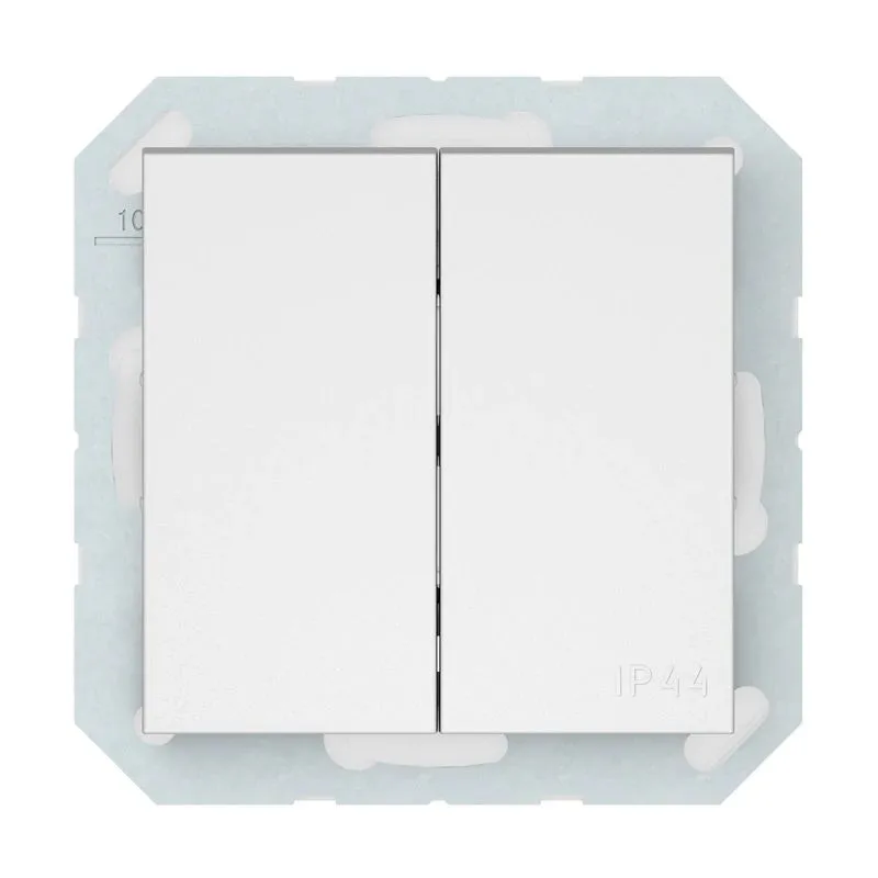 Pārslēgi Vilma QR1000, 2 kl, matēta balta krās.