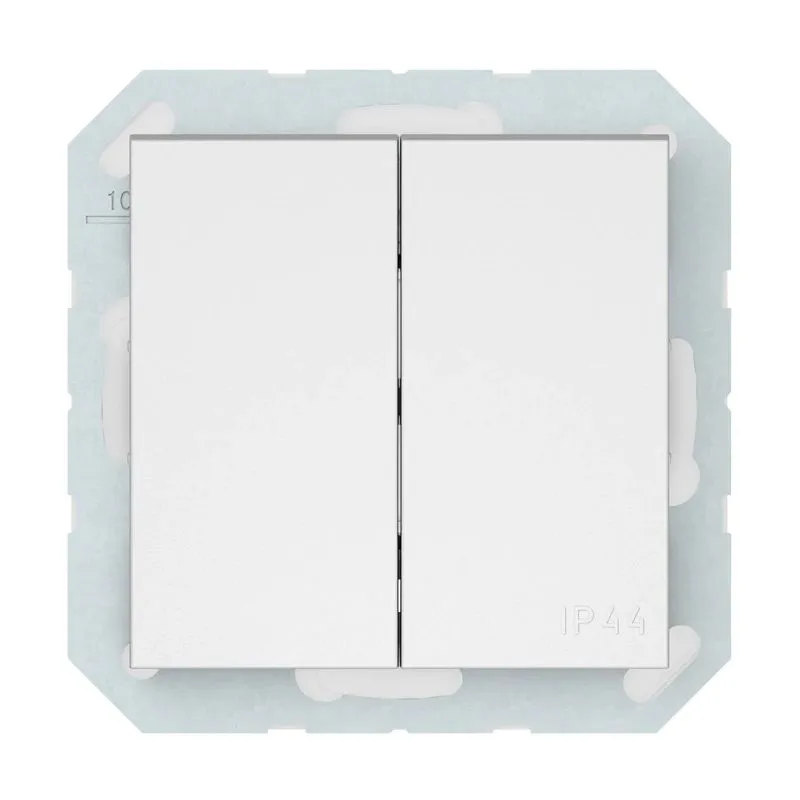 Pārslēgi Vilma QR1000, 2 kl, matēta balta krās.