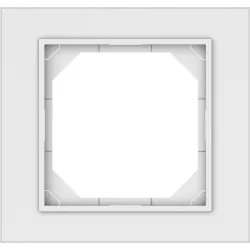 Рамка на одно место Vilma QR1000, матовый белый цв.