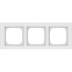Тройная рамка Vilma QR1000, матовый белый цв.