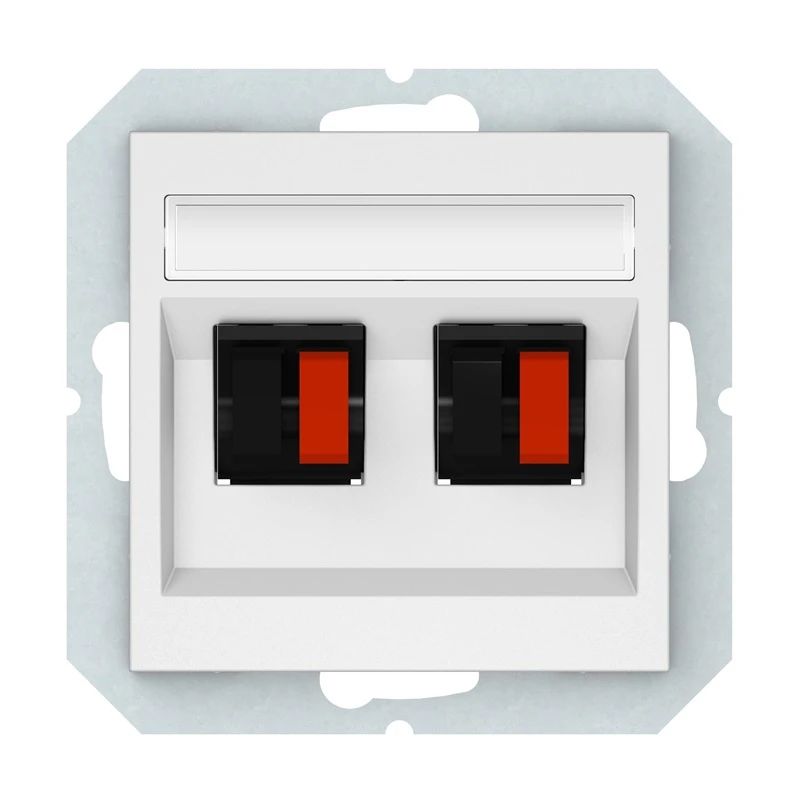 Skaļruņu pieslēguma ligzda VILMA QR1000, mat. balta kr.