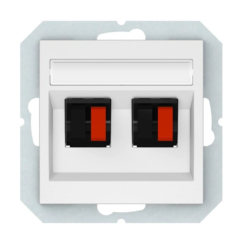 Skaļruņu pieslēguma ligzda VILMA QR1000, mat. balta kr.