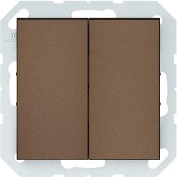 Slēdzis VILMA QR1000, 2 taustiņi, mocha krāsa