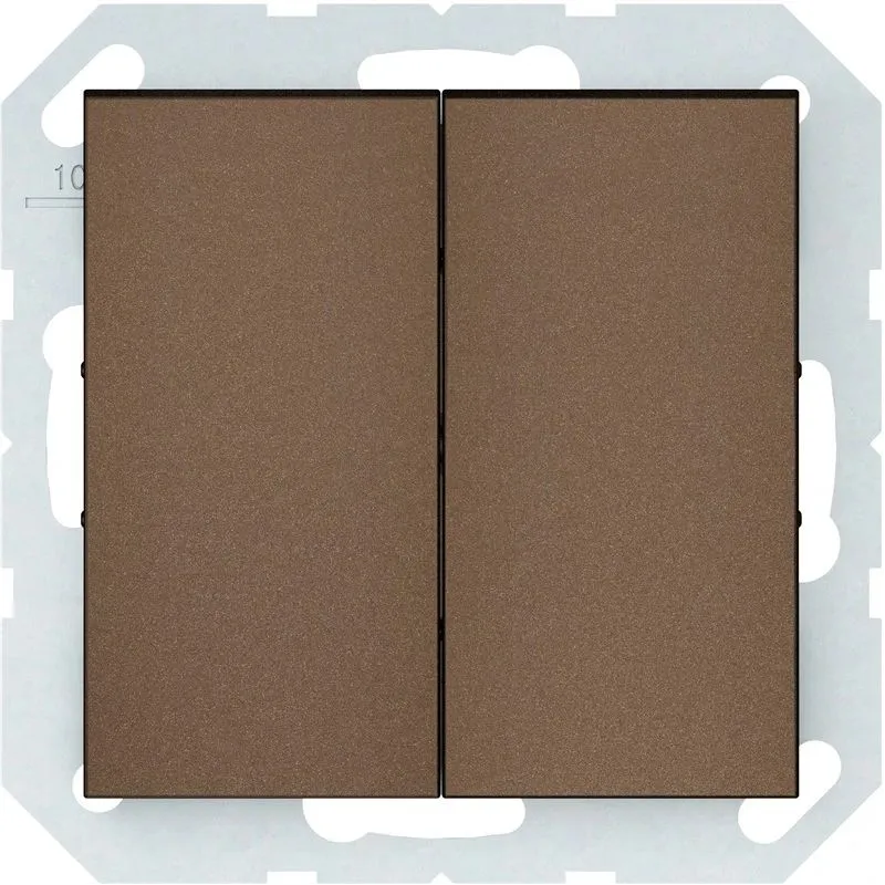 Slēdzis Vilma QR1000, 2 kl, mocha