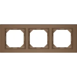 Trivietis rėmelis Vilma QR1000, mocha sp.