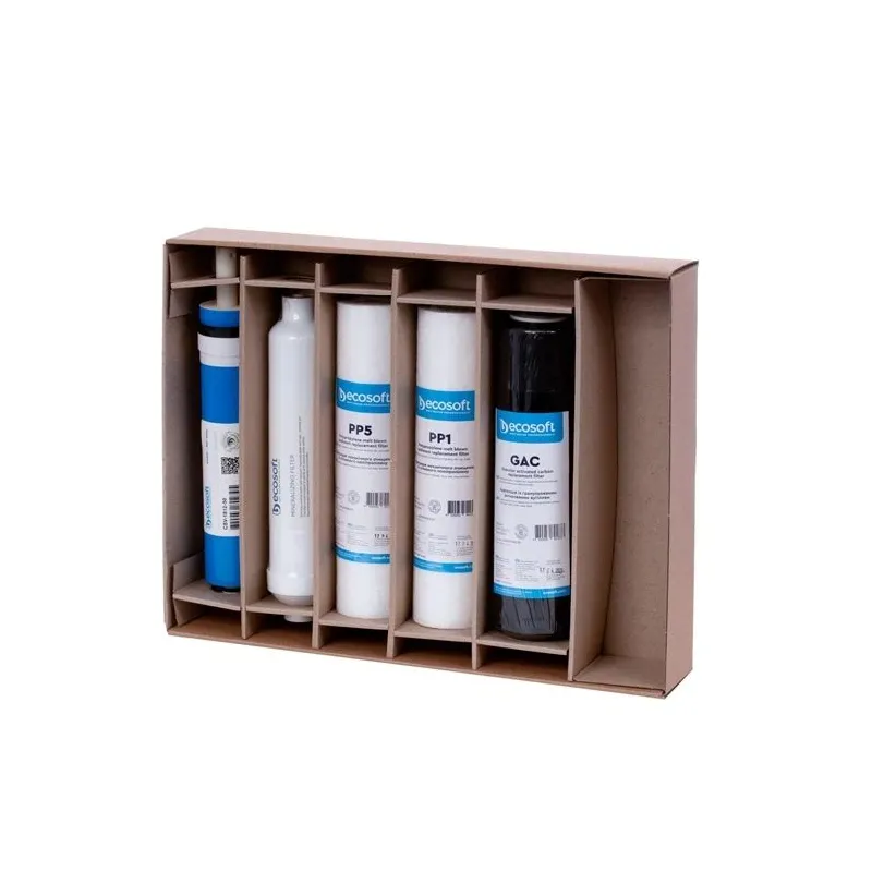 Filtra kārtridžu komplekts ro sistēmām Ecosoft STANDARD, 10