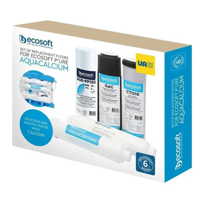 Filtra kārtridžu komplekts ro sistēmām Ecosoft AquaCalcium, 10