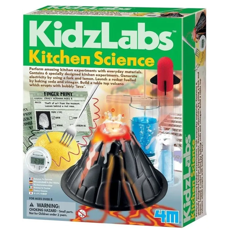 Bērnu laboratorija - triki virtuvē 4M KidzLabs 00-03296, daudzkrāsaina