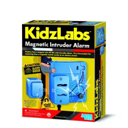 Magnetinis žaislas 4M KidzLabs Magnetic Intruder Alarm, mėlyna sp.