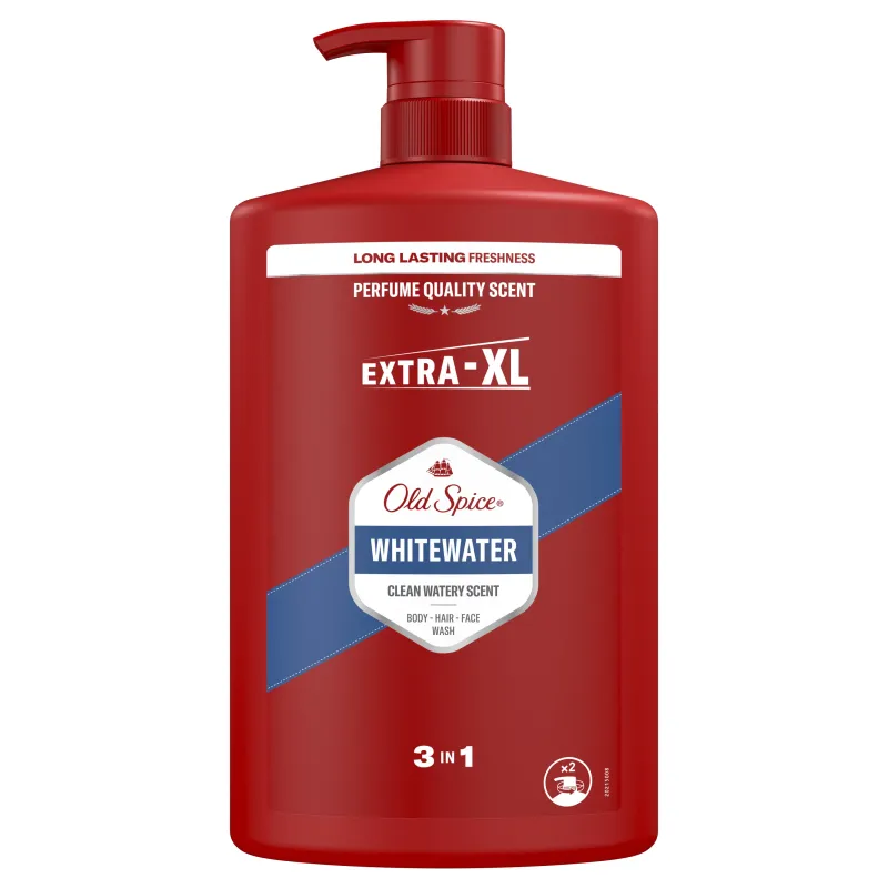 Old Spice Whitewater Men's Shower Gel And Shampoo, 1000 ml