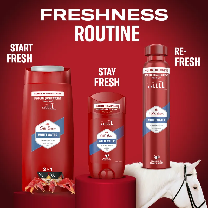 Old Spice Whitewater Men's Shower Gel And Shampoo, 1000 ml