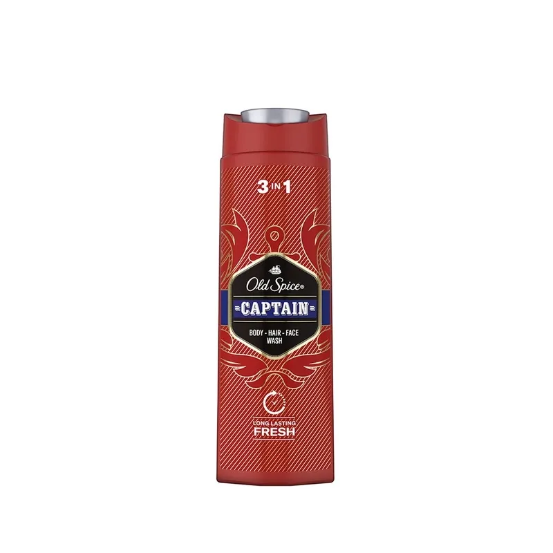OLD SPICE 3in1 Captain šampūns un dušas želeja 400ml