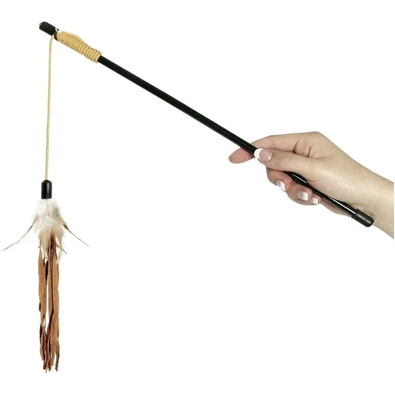 Rotaļlieta kaķim Flamingo DANGLER. brūna-melna