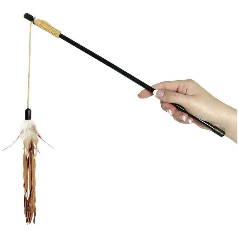 Rotaļlieta kaķim Flamingo DANGLER. brūna-melna