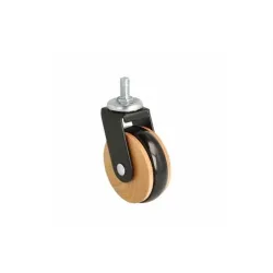 Castor 62mm hadrian wood-black