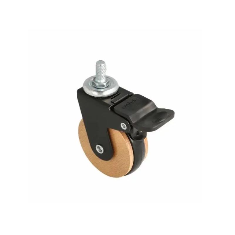 Mēbeļu ritenis Siso Hadrian DIA 6.2 cm ar bremzi brūna-melna