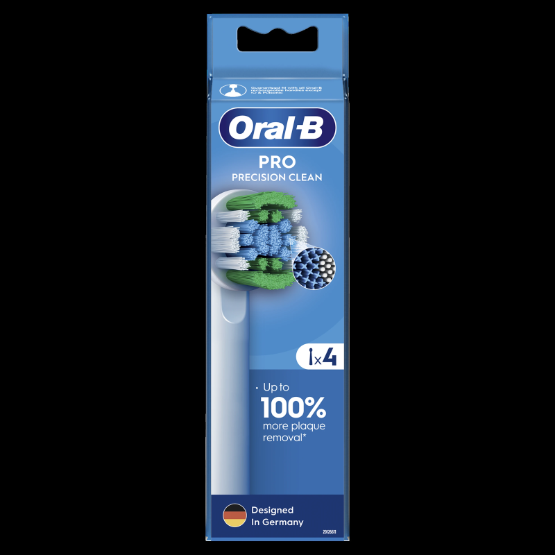 Oral-B EB20-4 Precision Clean Pro Zobu Birstes Uzgaļi, 4 Gab