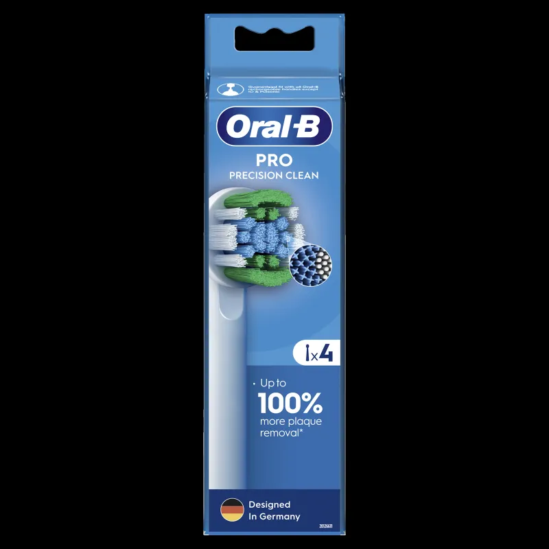 Oral-B EB20-4 Precision Clean Pro Dantų Šepetėlio Galvutės, 4 Vnt.