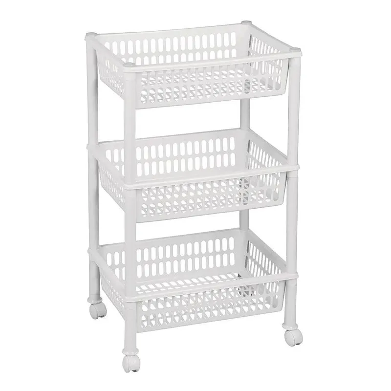 Plaukts ar riteņiem. 294 mm x 685 mm x 29 mm. balts