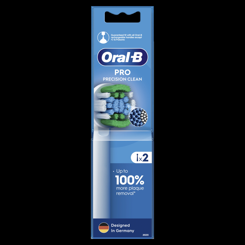 Oral-B EB20-2 Precision Clean Pro Zobu Birstes Uzgaļi, 2 gab