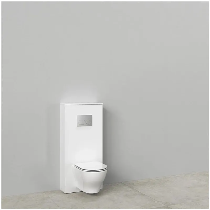 Vannas istabas skapis tualetes rāmim Cersanit Atrato, balts, 22.2 cm x 56 cm x 120.5 cm