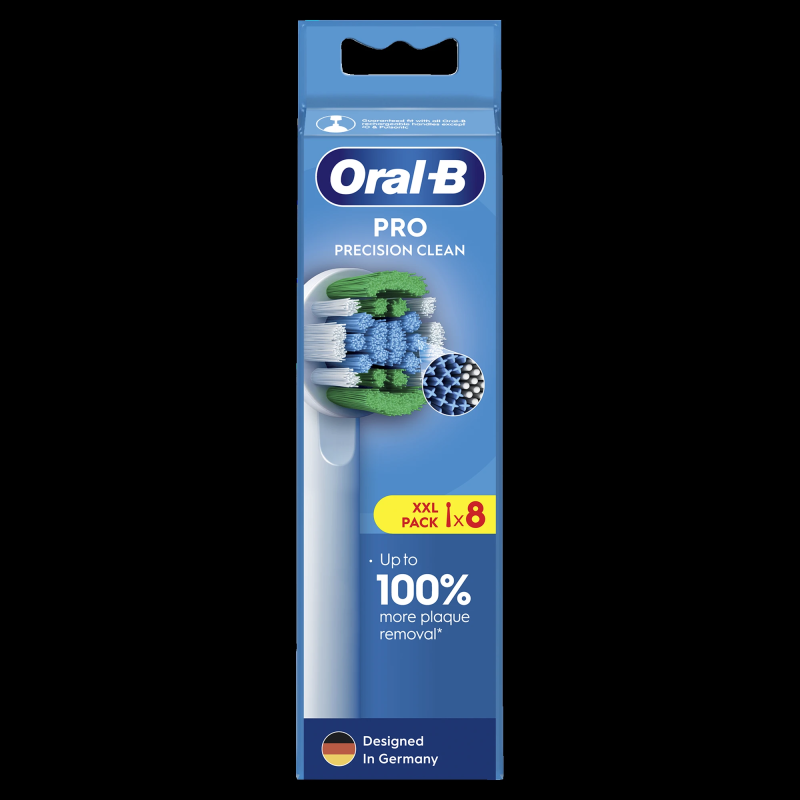 Oral-B EB20-8 Precision Clean Pro Zobu Birstes Uzgaļi, 8 Gab
