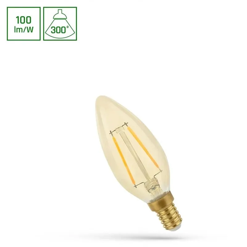 Spuldze Spectrum LED. B35. silti balta. E14. 4.9 W. 490 lm