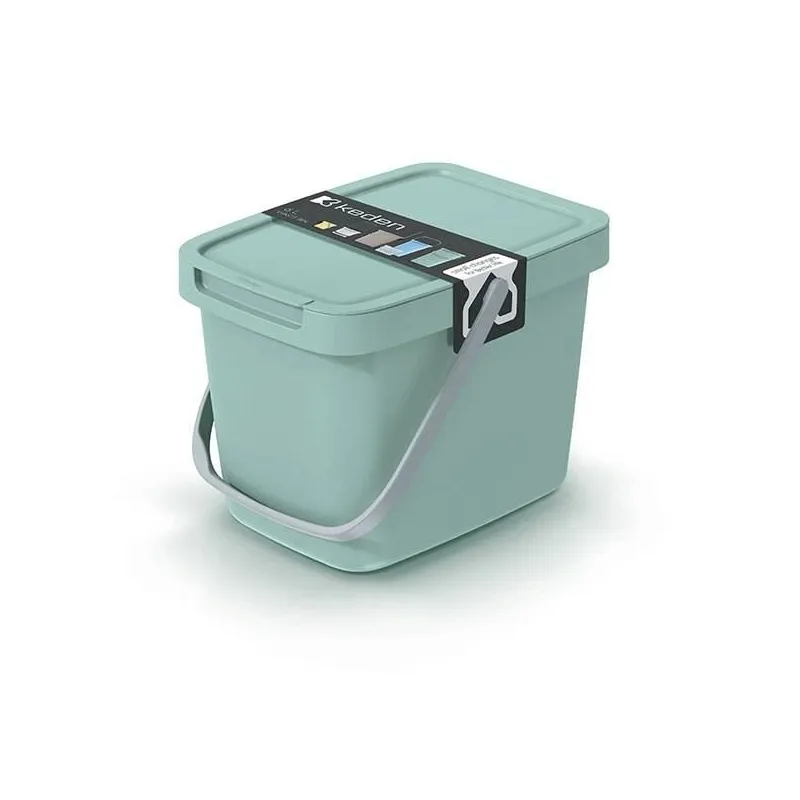 Šiukšliadėžė Prosperplast NHW6-5575C, 6 l l, žalia sp.