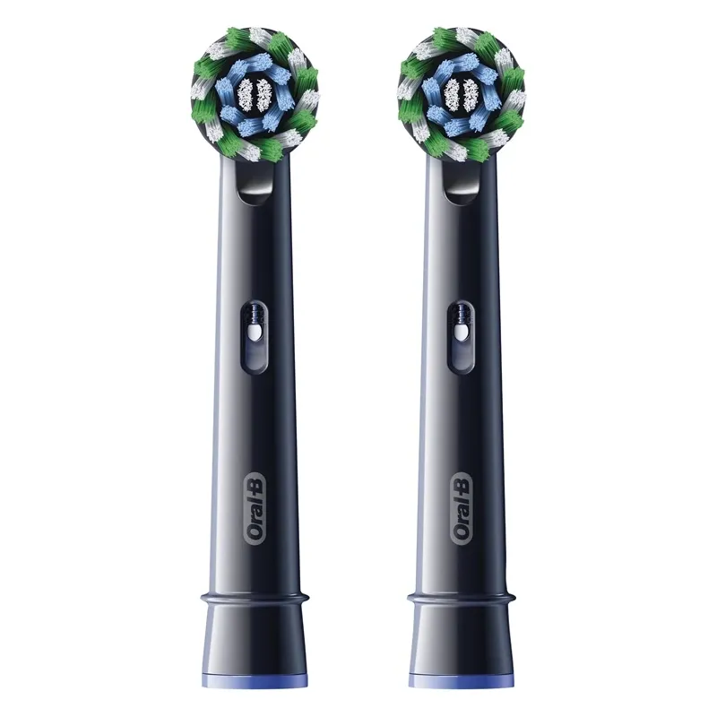 Elektrinio dantų šepetėlio galvutė Oral-B EB50-2 Cross Action Pro Black, juoda sp., 2 vnt.
