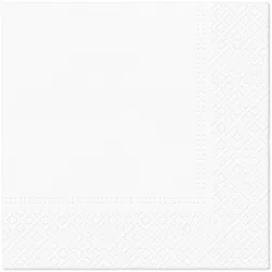 Popierinės servetėlės PAW, 33 cm x 33 cm, balta sp., 20 vnt.