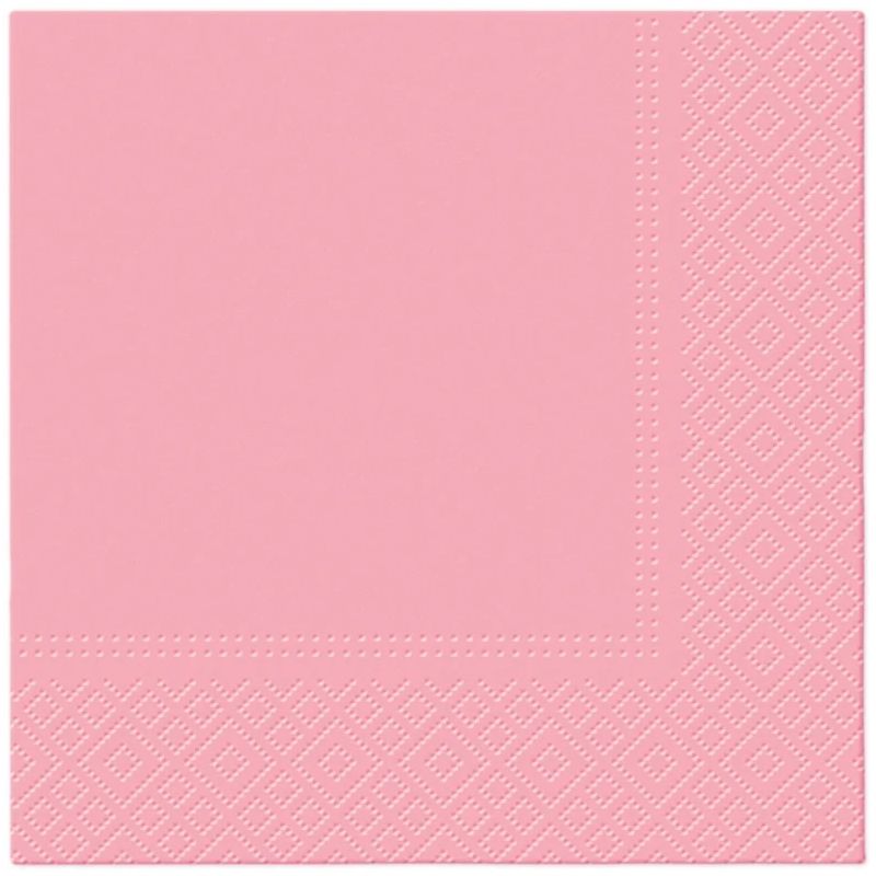 Salvetes. 330 mm x 330 mm. rozā. 20 gab.