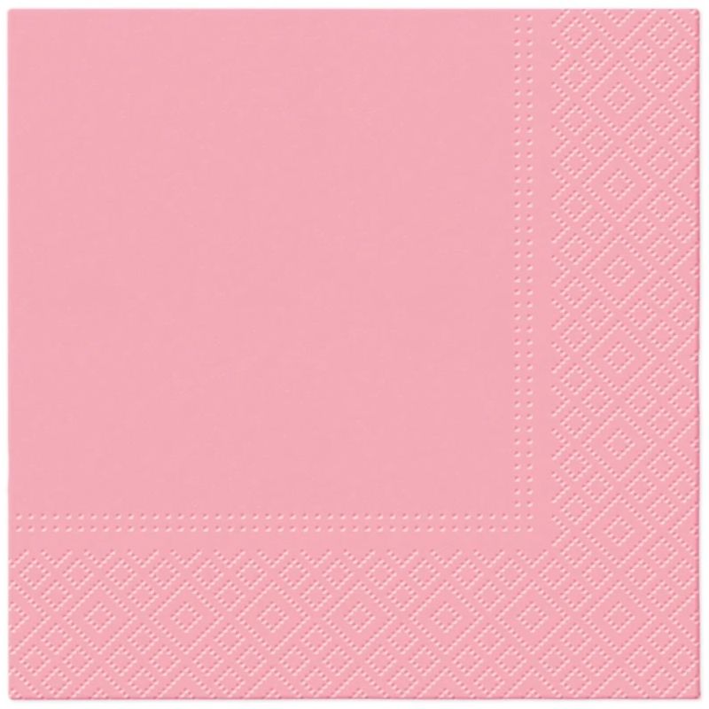 Salvetes. 330 mm x 330 mm. rozā. 20 gab.