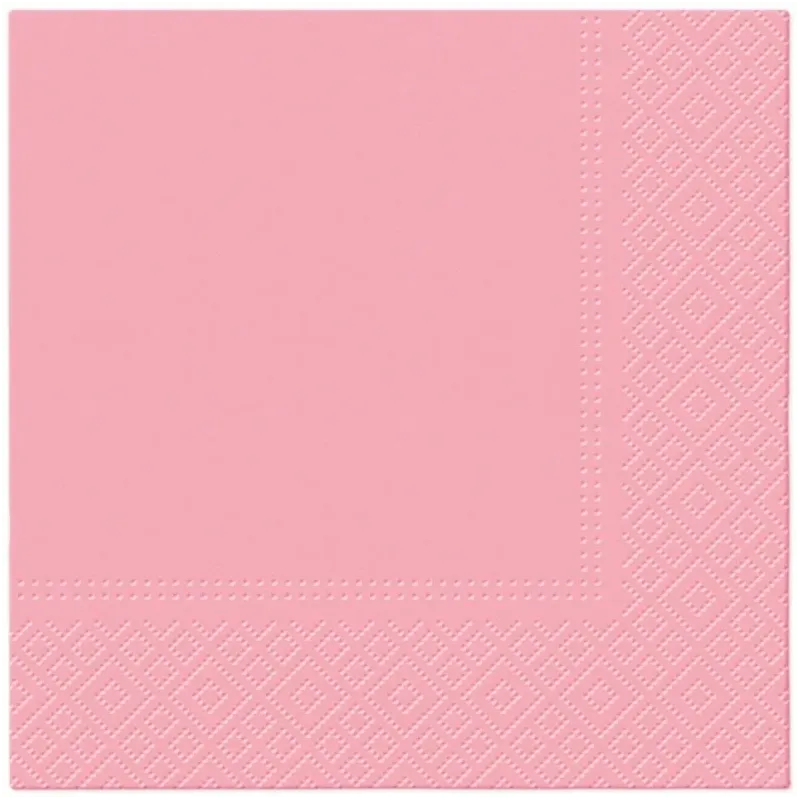 Бумажные салфетки PAW, 33 см x 33 см, розовый цв., 20 шт.