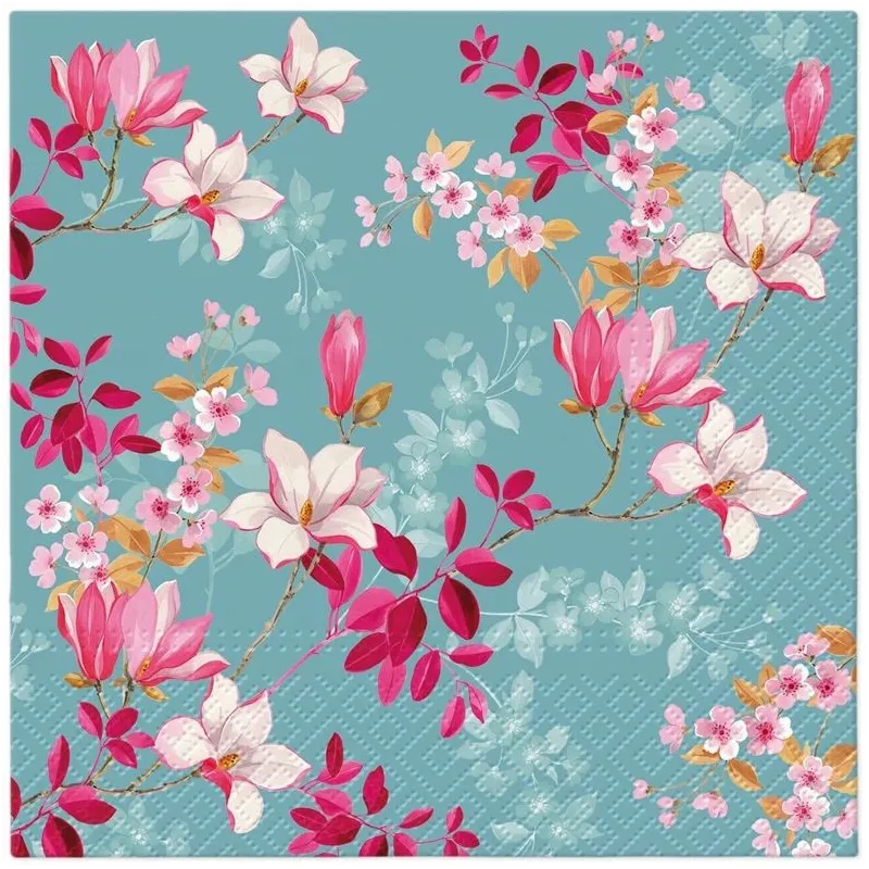 Papīra salvetes PAW, 33 cm x 33 cm, daudzkrāsaina, 20 gab.