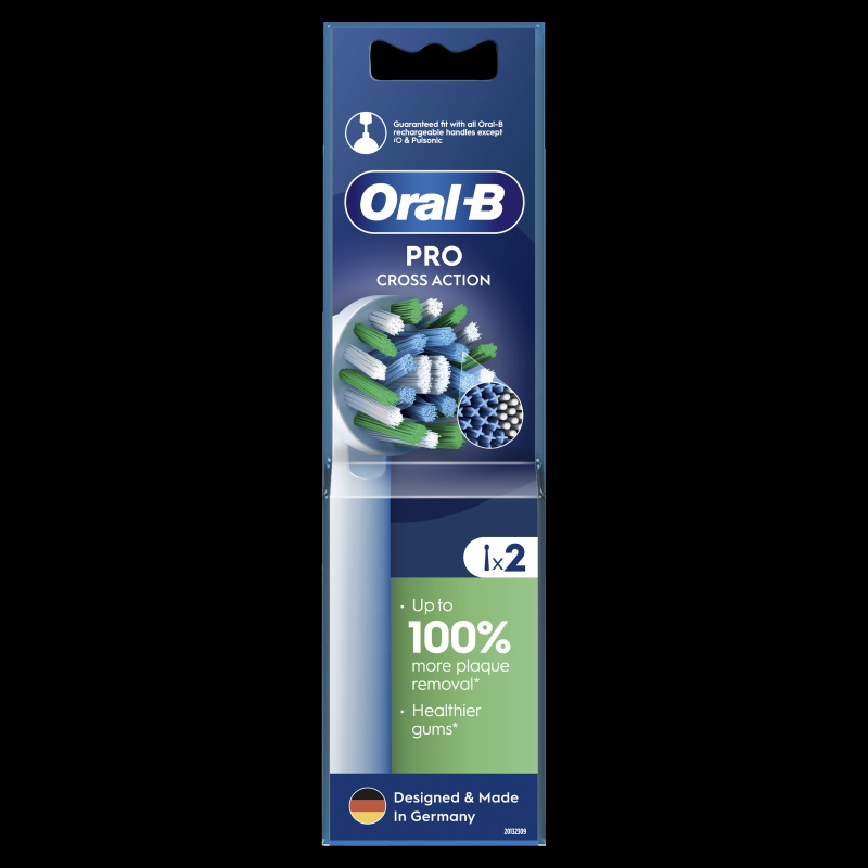 Oral-B EB50-2 Cross Action Pro Zobu Birstes Uzgaļi, 2 gab