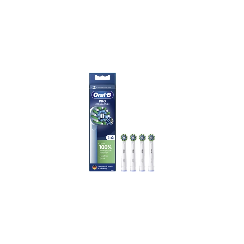 Oral-B EB50-4 Cross Action Pro Zobu Birstes Uzgaļi, 4 Gab