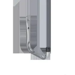 Крюк HPU 160, 16 см x 8 см, серебристый цв.