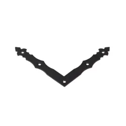 Dekoratyvinis kampukas Domax 89902, 2.5 cm, dažyta, juoda sp.