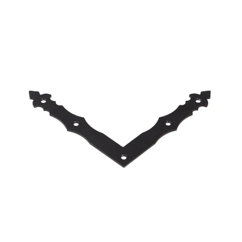 Dekoratīvs stūrītis Domax 89902, 2.5 cm, krāsots, melna krās.