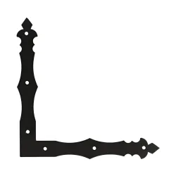 Декоративный уголок Domax 89972, 1.5 см, крашеное, черный цв.