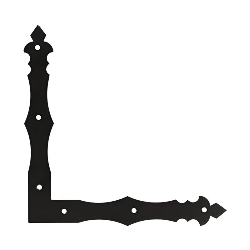 Dekoratīvs stūrītis 1.5cm x10cm krāsots metāl sakausējums meln