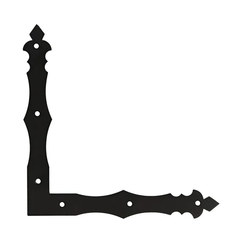 Dekoratīvs stūrītis Domax 89972, 1.5 cm, krāsots, melna krās.