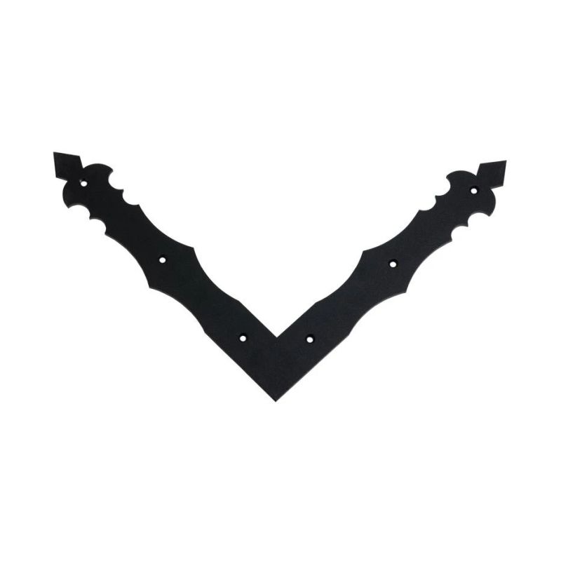 Dekoratīvs stūrītis 1.5cm x10cm krāsots metāl sakausējums meln