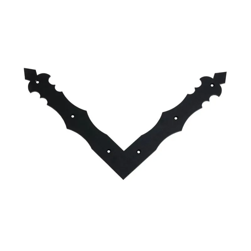 Dekoratīvs stūrītis Domax 89972, 1.5 cm, krāsots, melna krās.