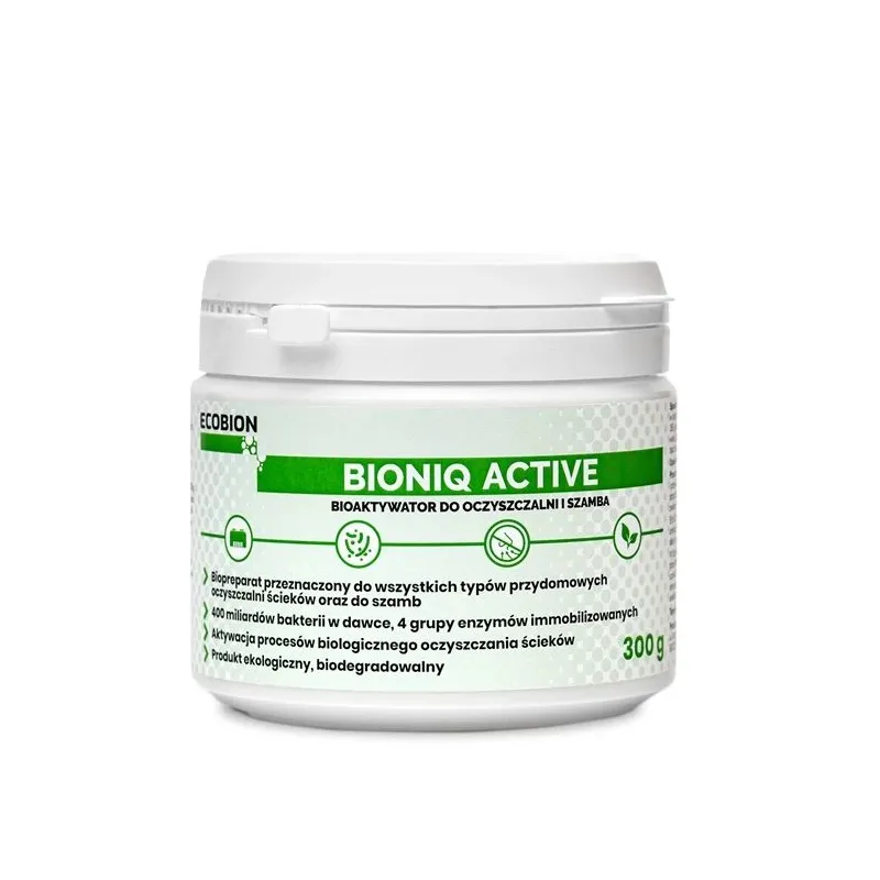 Biopreparāts tīrīšanas ierīcēm, granulas Ecobion BioniQ Active, 0.3 kg