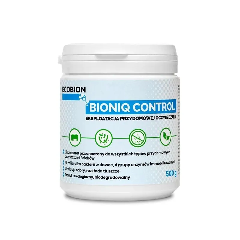 Biopreparāts tīrīšanas ierīcēm, granulas Ecobion BioniQ Control, 0.5 kg