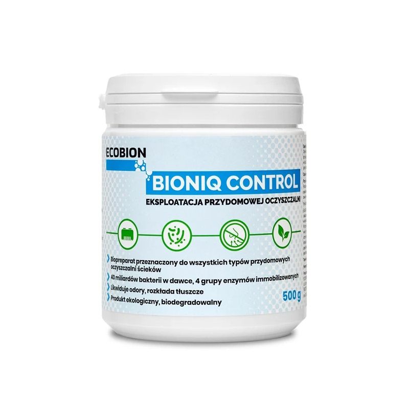 Biopreparāts tīrīšanas ierīcēm Ecobion BioniQ Control 0.5 kg