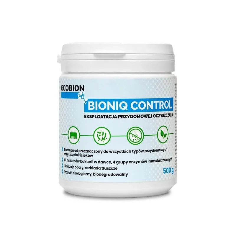 Biopreparāts tīrīšanas ierīcēm, granulas Ecobion BioniQ Control, 0.5 kg
