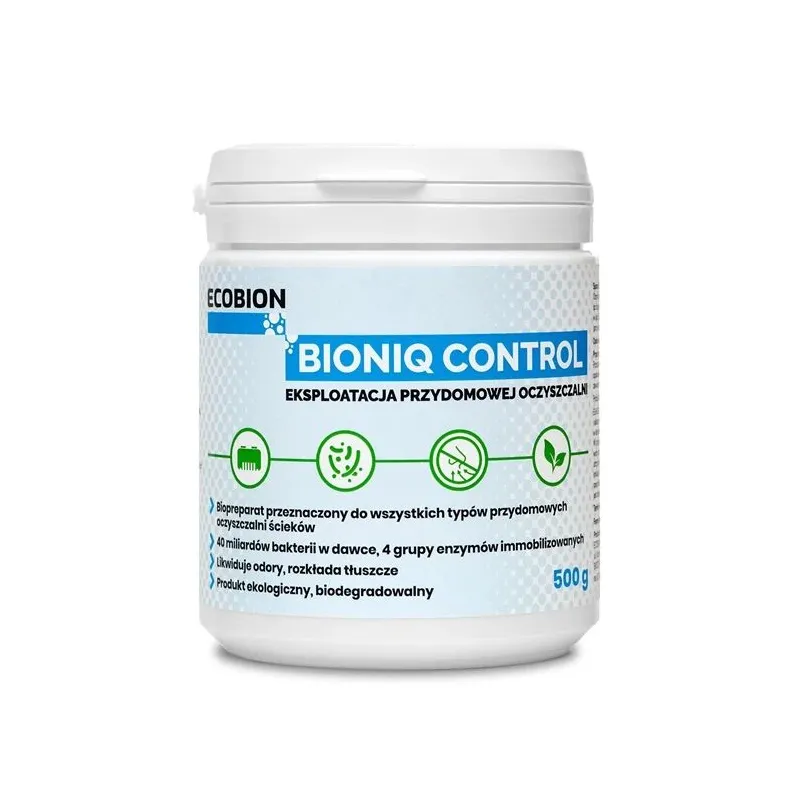 Biopreparāts tīrīšanas ierīcēm, granulas Ecobion BioniQ Control, 0.5 kg
