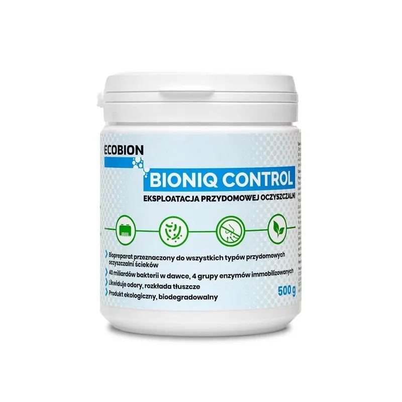 Biopreparāts tīrīšanas ierīcēm, granulas Ecobion BioniQ Control, 0.5 kg